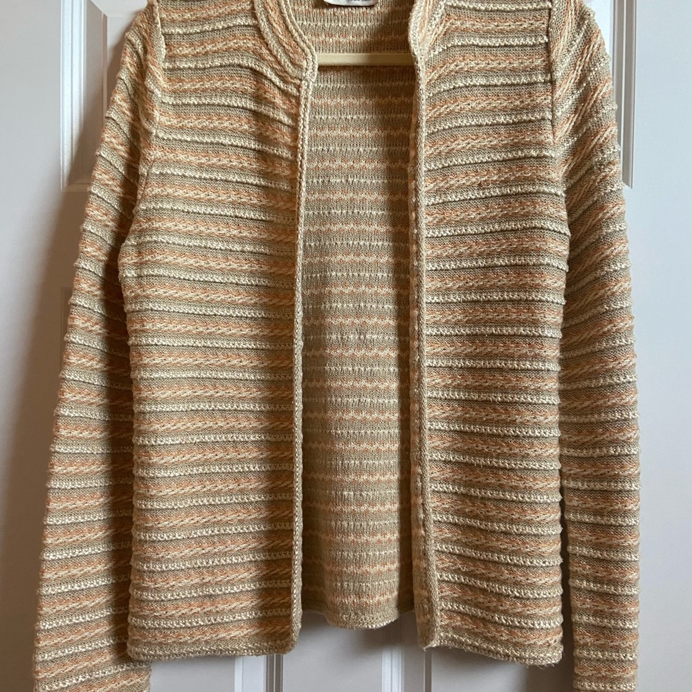 St. John Open Front Cardigan.  Est size S